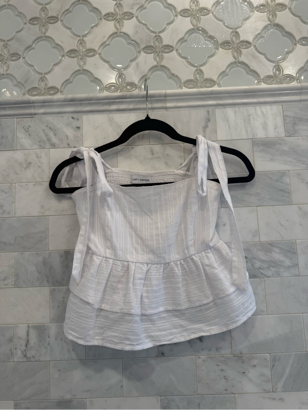 Flutter blouse, ruffle top | Macy’s, Lost + Wander